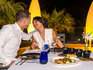 Cena romantica in terrazza
